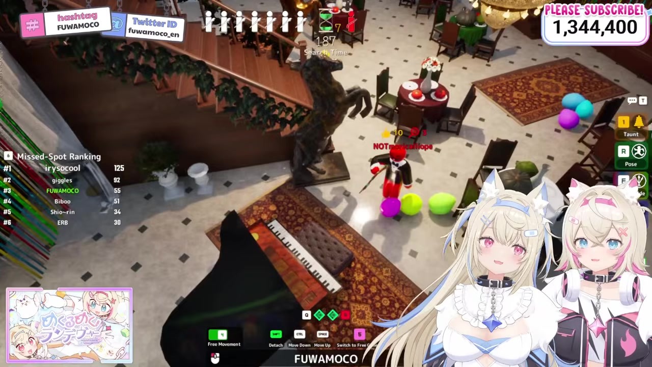 [MECCHA] Mococo Hiding Right Under Calliope's Nose