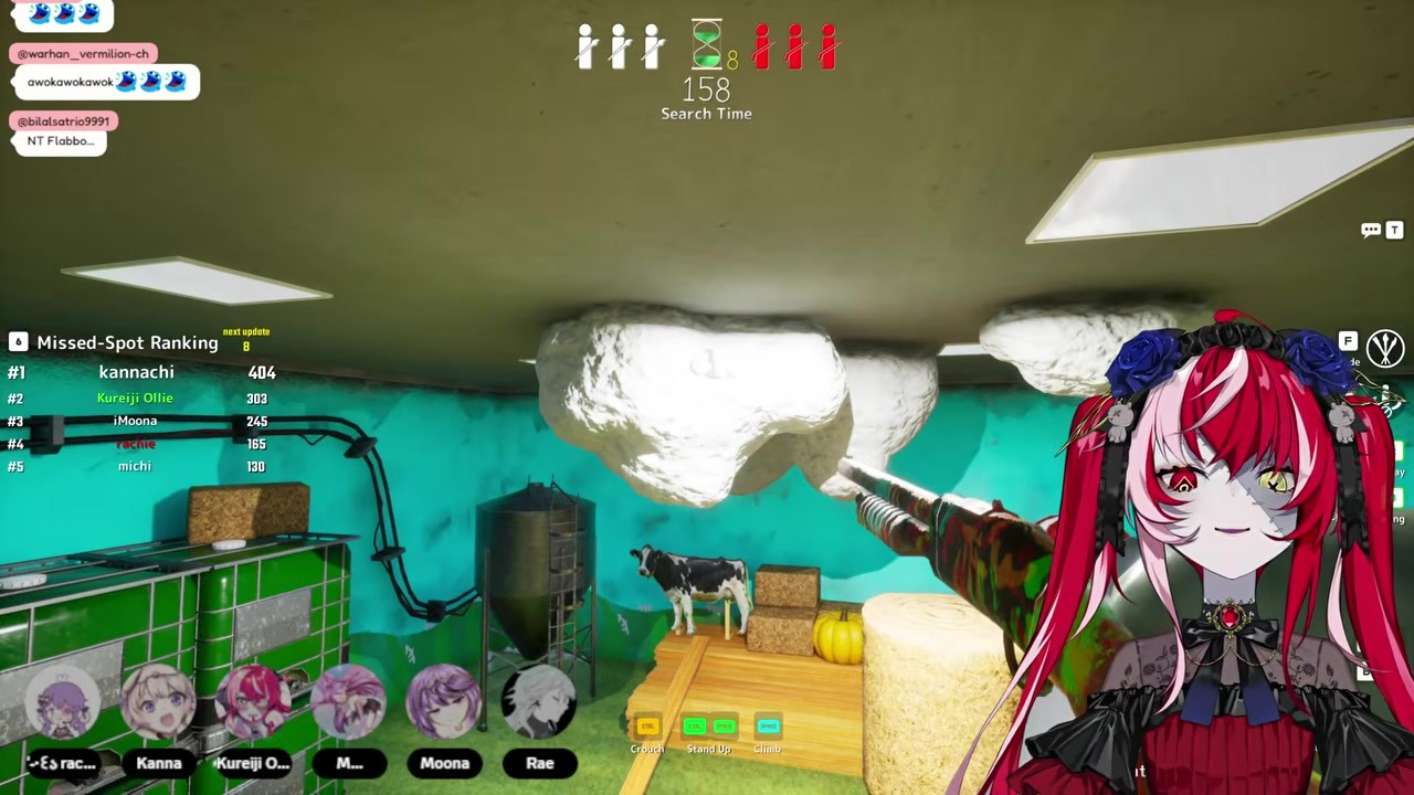[Meccha Chameleon] Ollie screams, unable to find Moona right in front of her