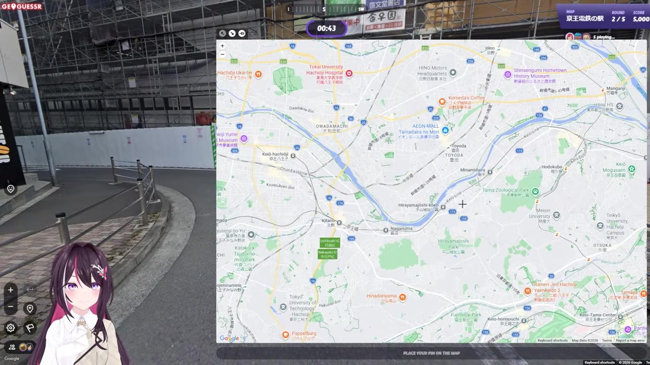 【GeoGuessr】ドトール頼りに北野に来たよAZKi