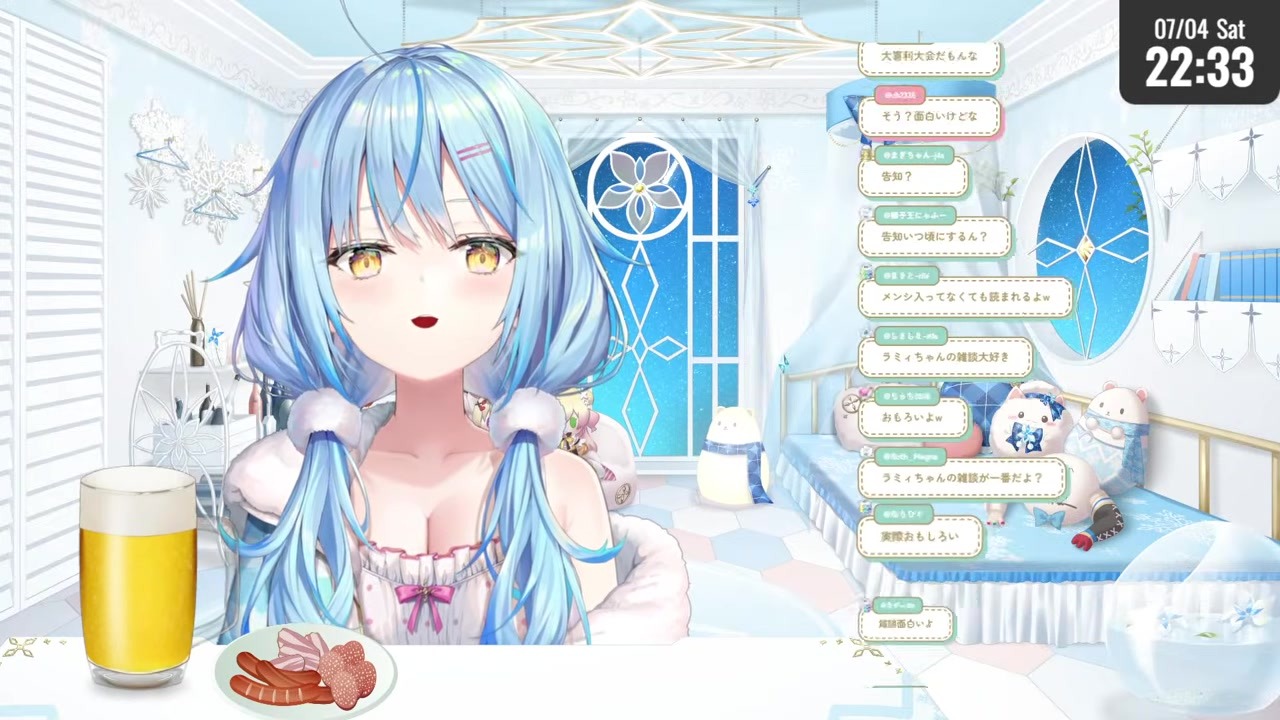 【新衣装告知】リズ天に負けて公式に先越された雪花ラミィ