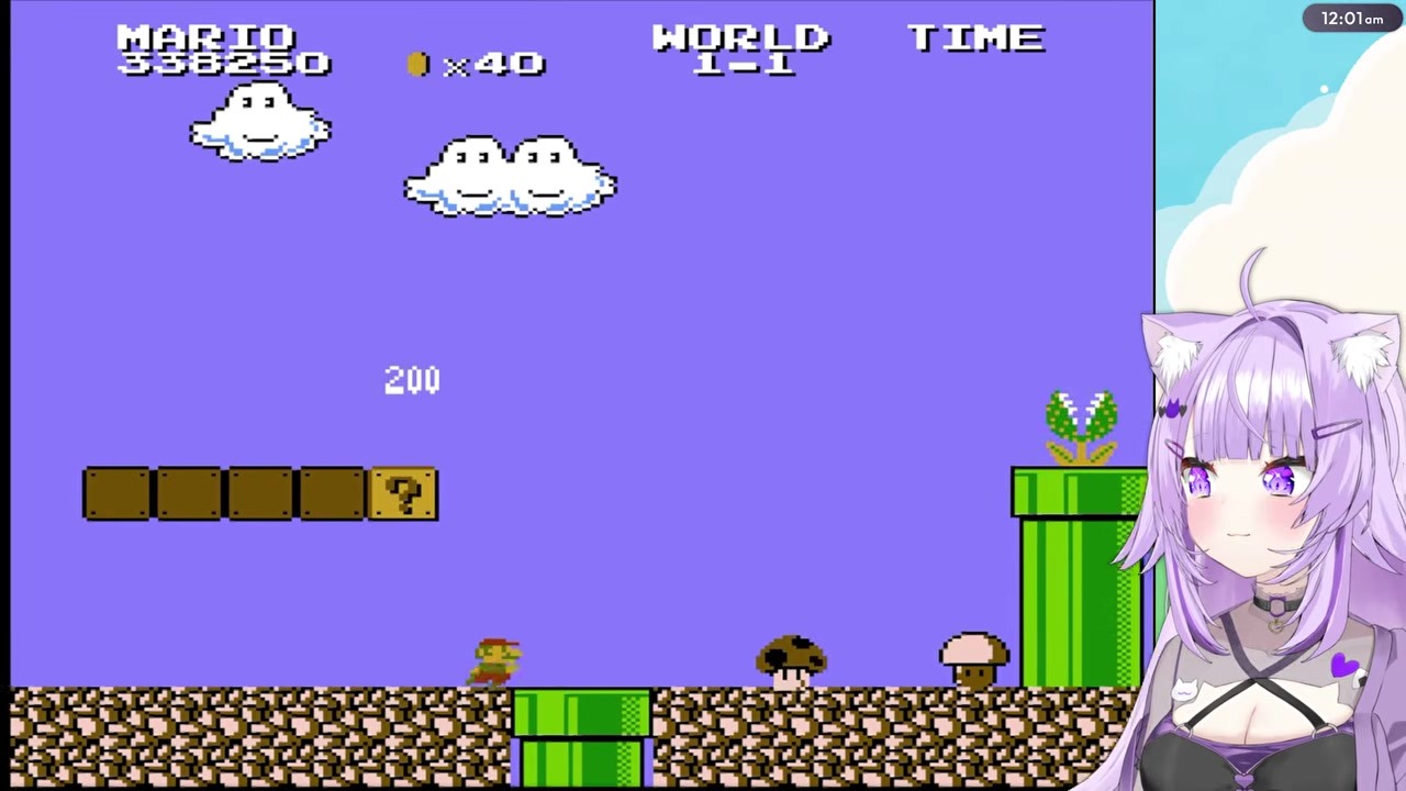 【マリオ2】クリア後の星マーク発見→「8個集めるの？」と絶句するおかゆ