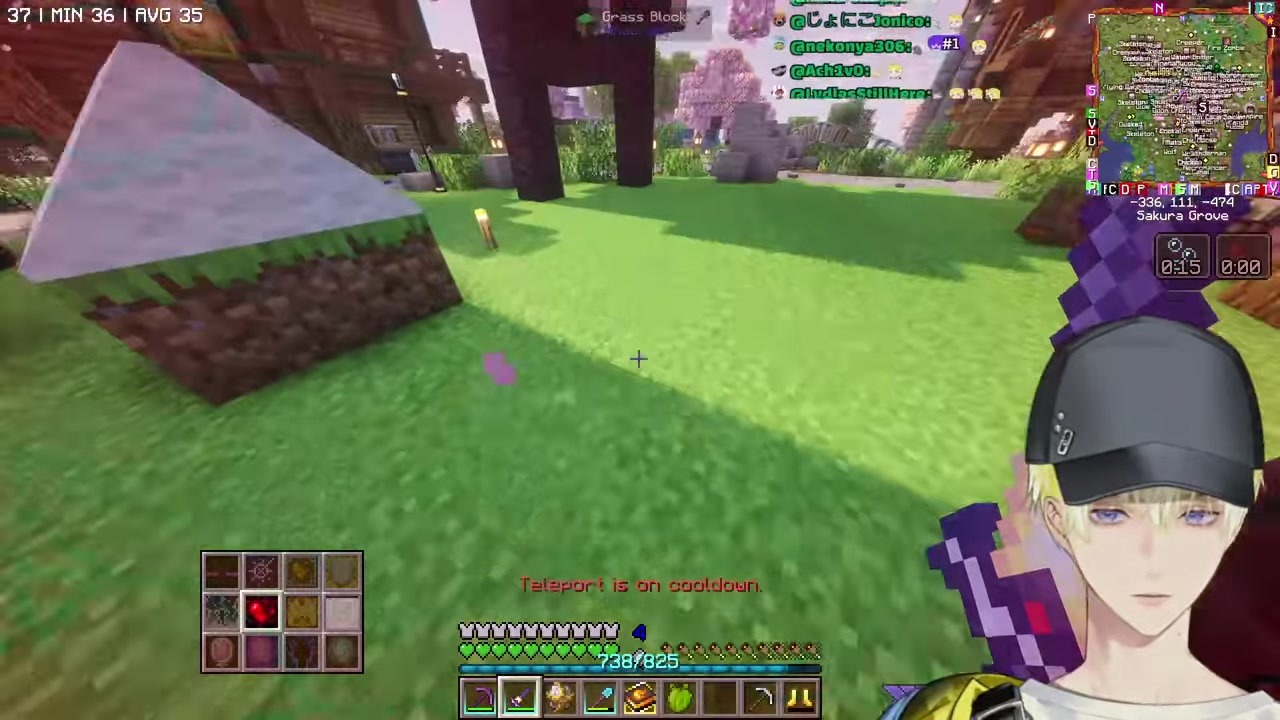 [Minecraft] Sonny realizes Heartstop makes him invincible, then immediately ends stream
