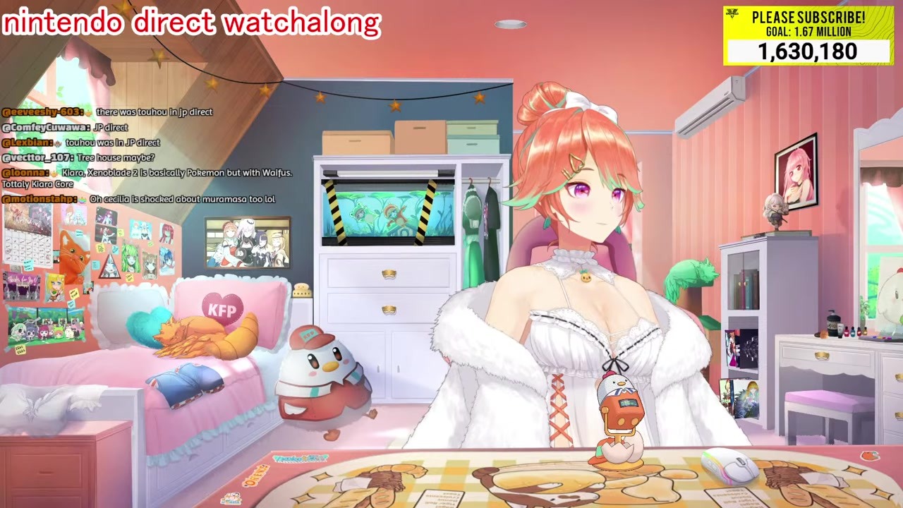 [Ambush] Kiara Shocked as Her Cat Appears in the Doorframe Right When the Stream Ends