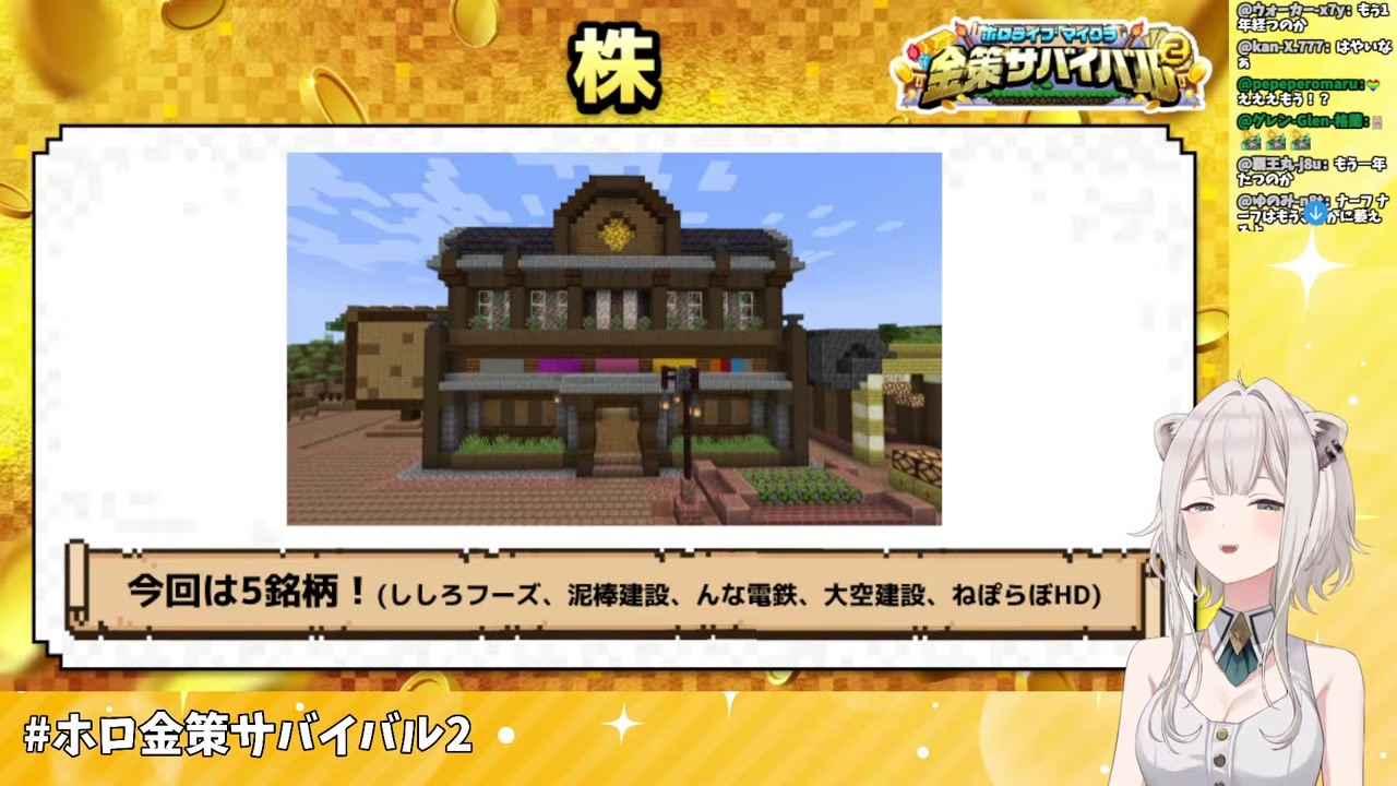 【マイクラ企画】マイナスありの株に大空建設・ねぽらぼHD上場
