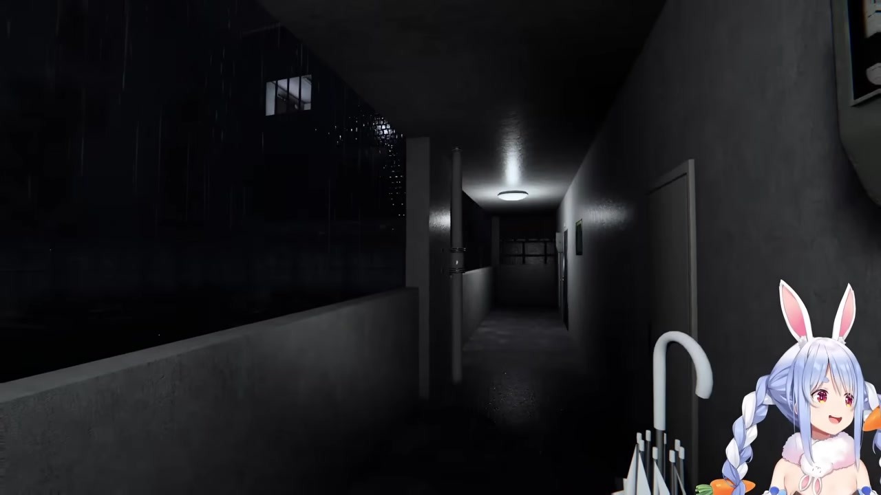 [Night Janitor] Pekora screams "I'm gonna die" after encountering creepy Marukome-kun lookalike