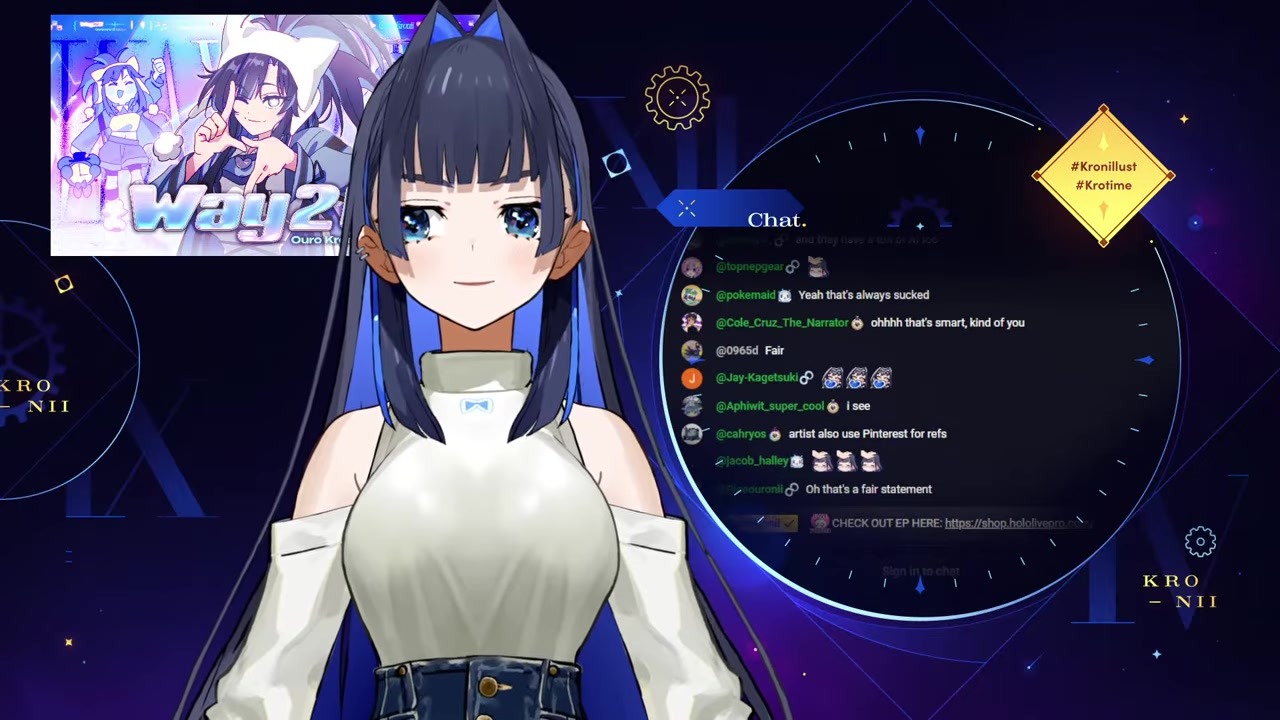 [Way 2 U] Kronii Ditched Girlboss for a Cute Style
