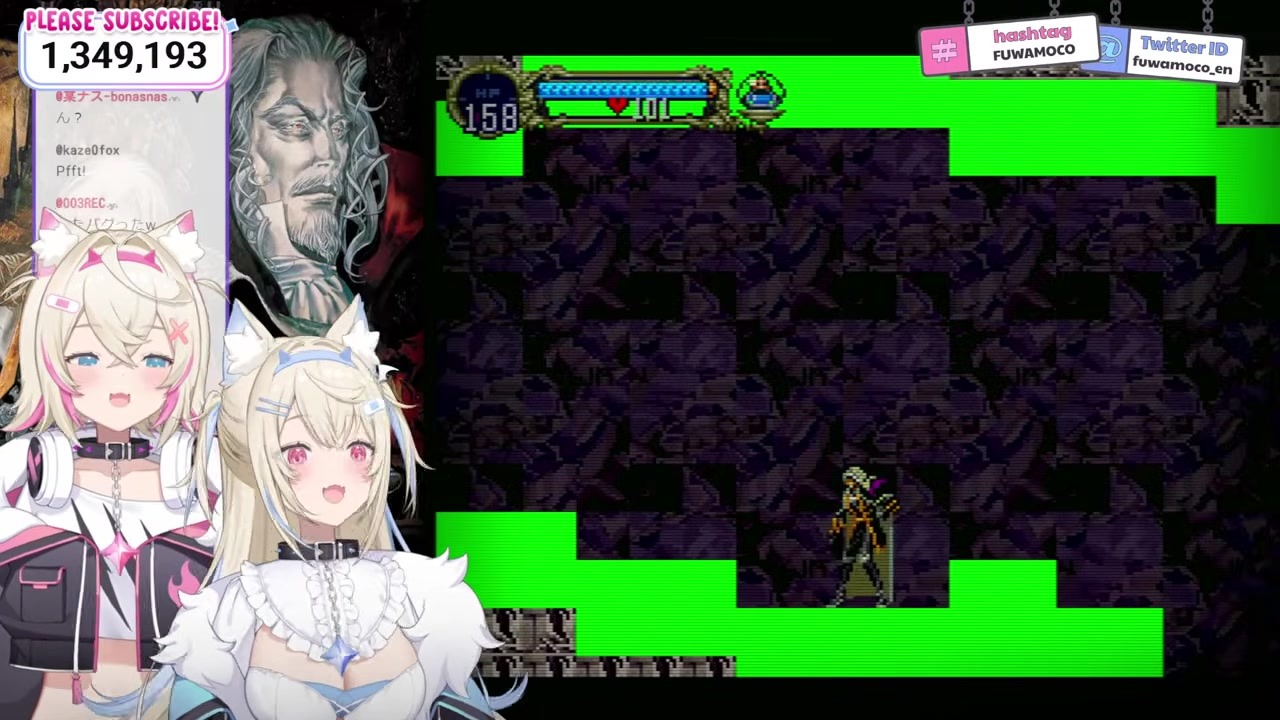 [Symphony of the Night] FUWAMOCO's World Turns Green as Their Scratched PS Disc Gives Out