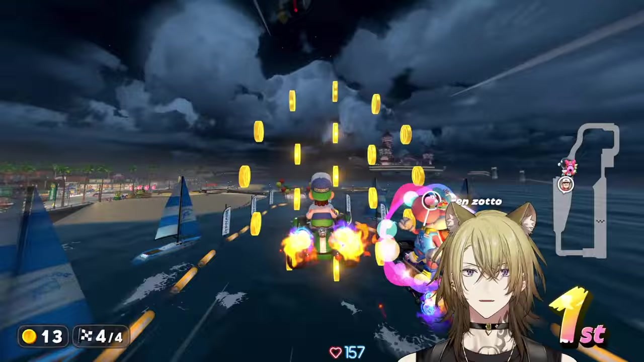 [Mario Kart] Luca pulls off a generational comeback in the final race as "Joyful Prof"