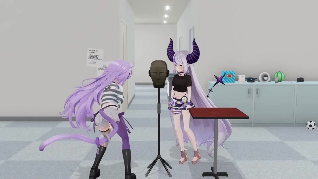 【3Dコラボ】嘘発見器全滅のおかゆが空気椅子ASMR罰ゲームに挑む