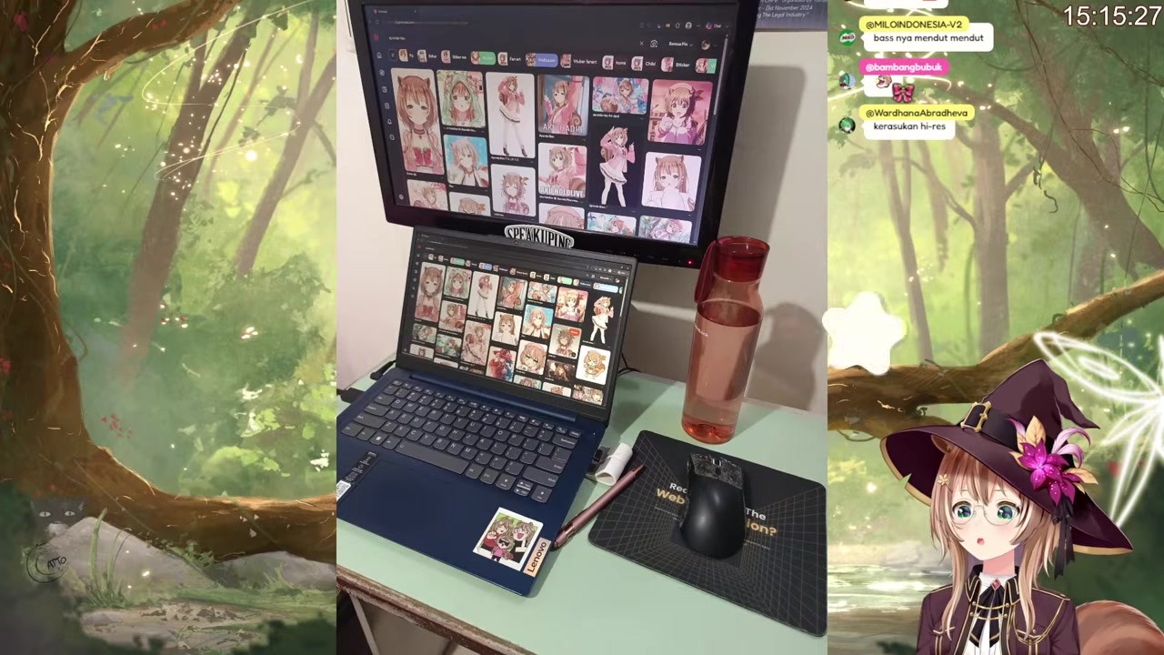 [Workspace] Risu Shocked to Find a Landline Phone on a 2026 Desk