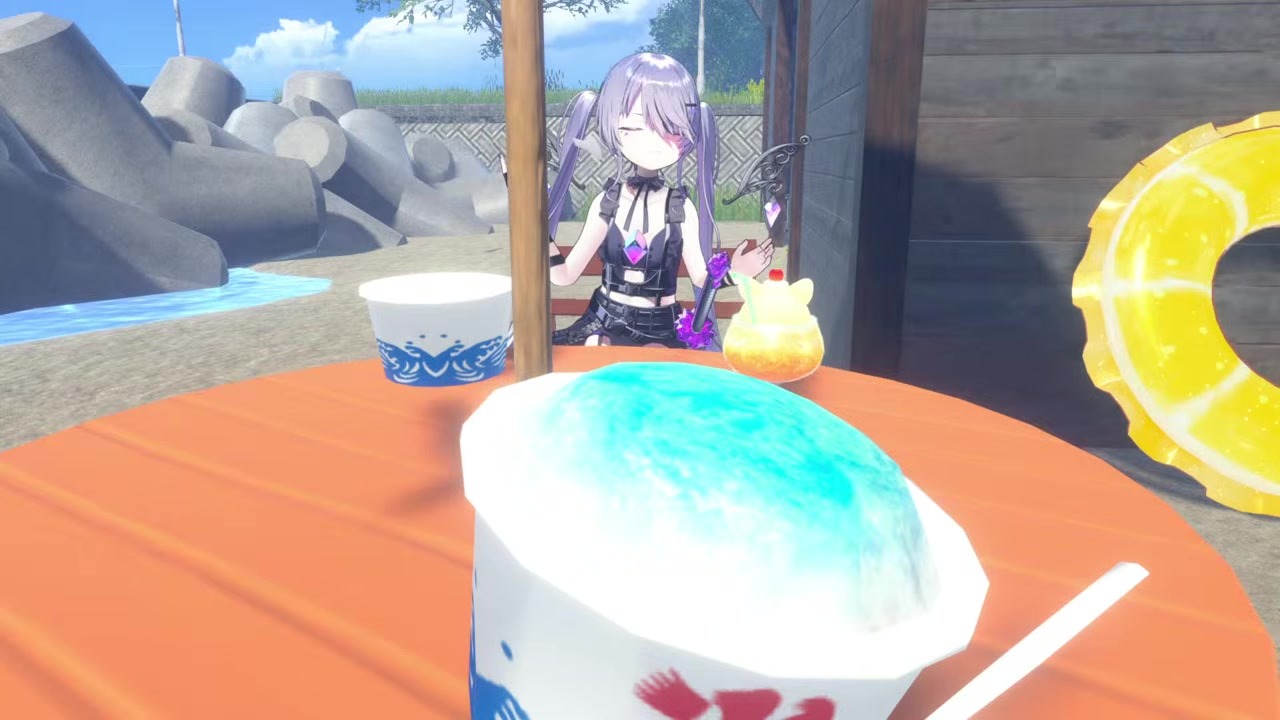 [VRChat] Bijou Force-Feeds Shaved Ice to Pebbles