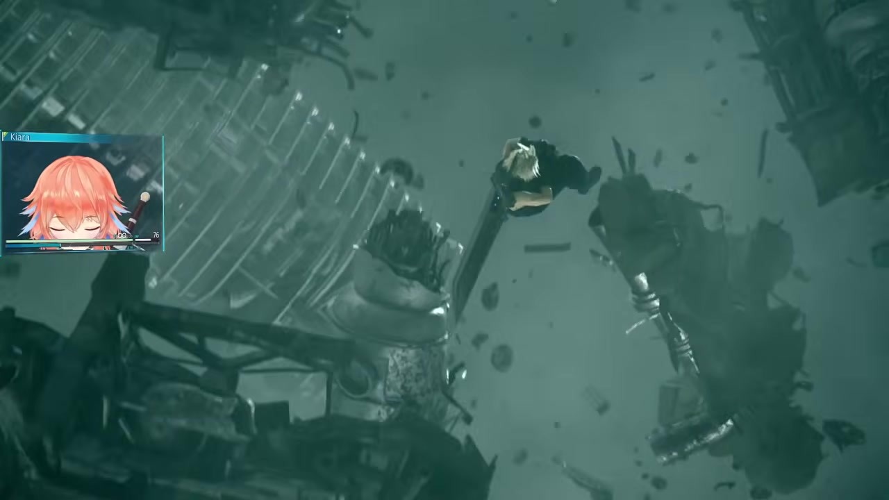 [FF7R] Kiara Gets Hyped as "One-Winged Angel" Plays in the Sephiroth Battle