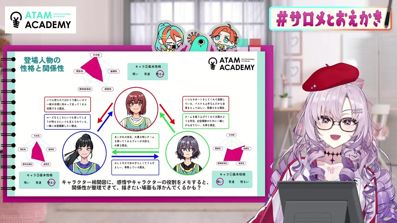 【イラスト教室】明るい子をすぐ曇らせたがるサロメ