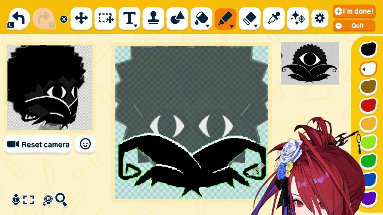 [Tomodachi Life] Elizabeth Gives Novelite a Huge Mustache