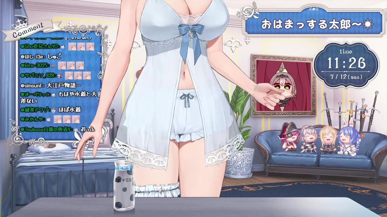 【水着談義】アウター脱いだらほぼ水着だと気づく白銀ノエル