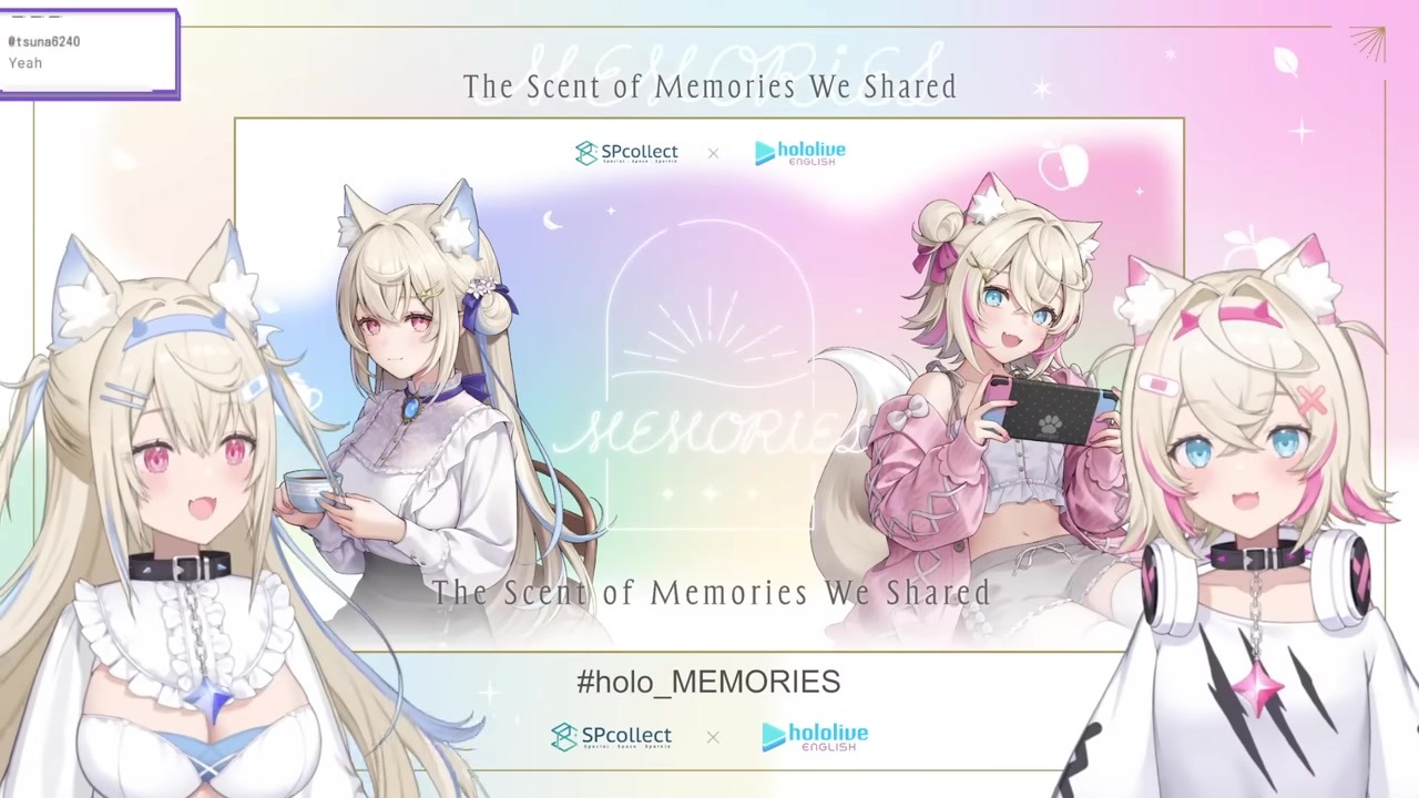 [Perfume] Fuwawa Unlocks Mococo Neck-Sniffing, Chat Goes Wild Over Soggy Doggy