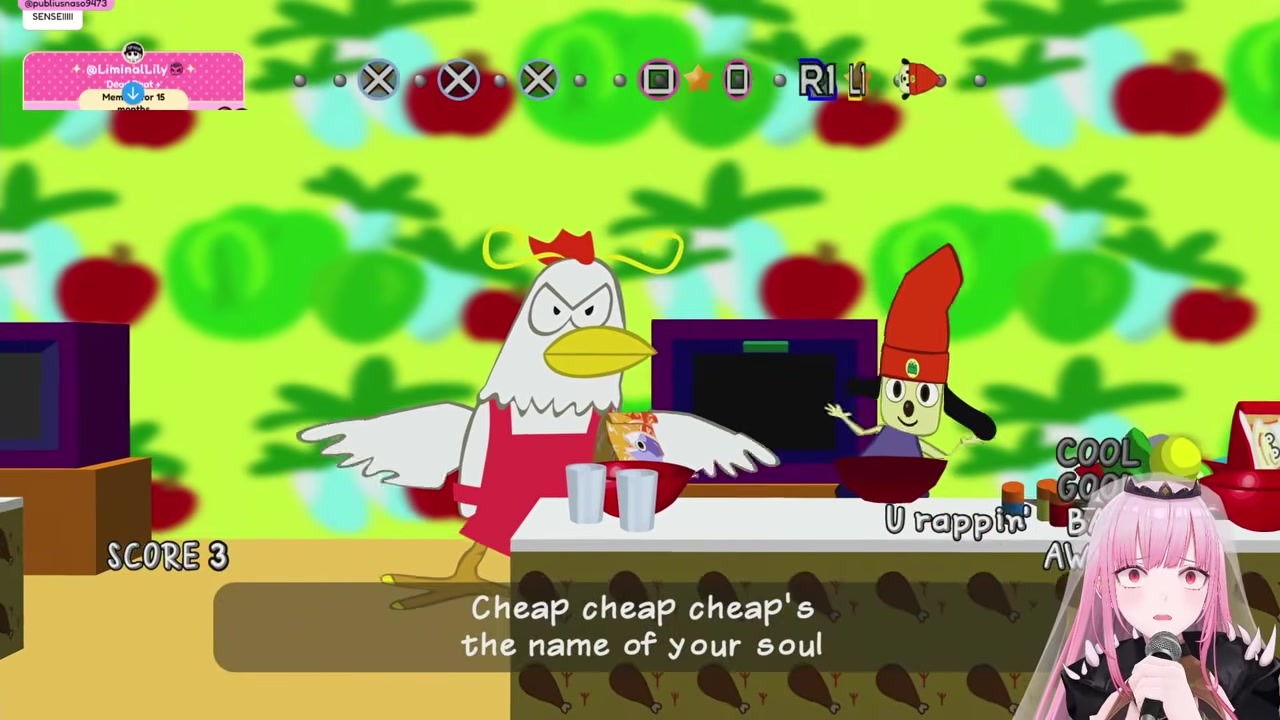 [PaRappa] Calli Gets Wrecked by a KFP Chicken with Her Exact Voice