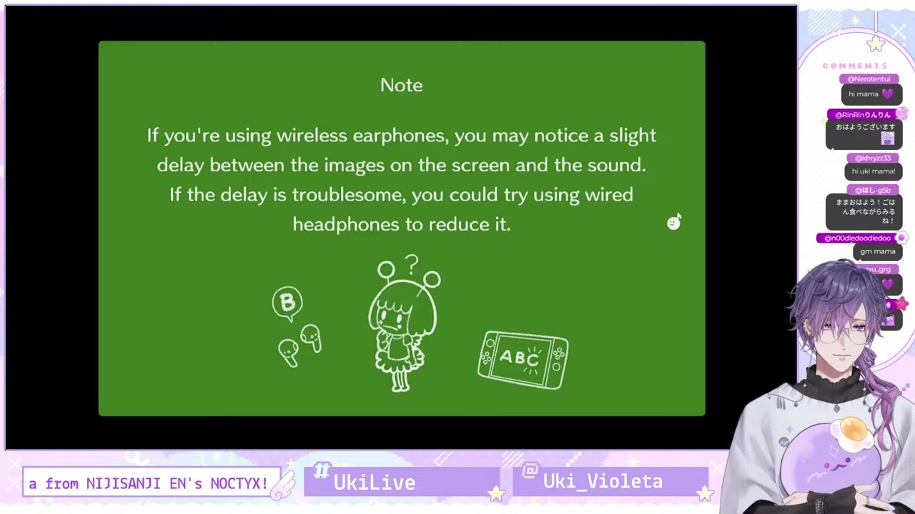 [RHYTHM HEAVEN] Uki sneezes with a "keen" mid-greeting
