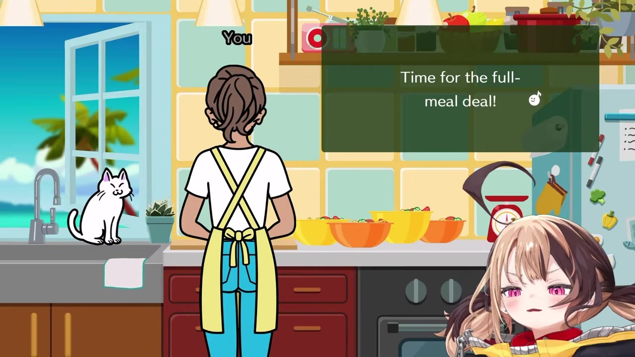 [Rhythm Heaven Groove] Gigi keeps missing notes after falling for the blue-jeans chef