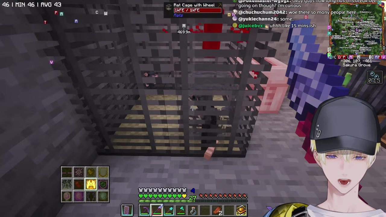 [Minecraft] Sonny returns with an impromptu rap about wanting to go to hell