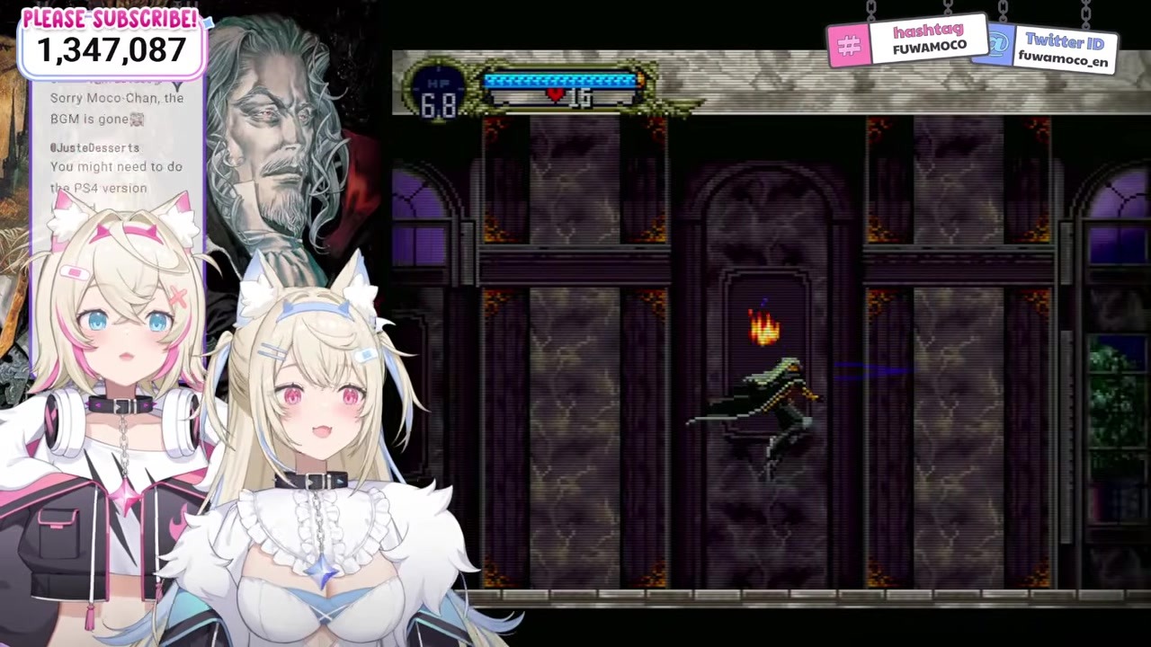 [SOTN] FUWAMOCO has all gear stolen by Death in silence, with only BGM returning