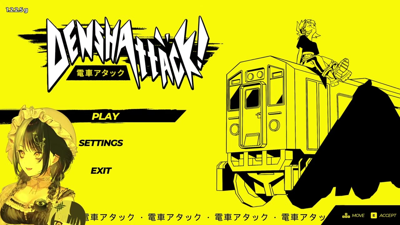 [Denshattack!] Her Character Is on a Train! Super Excited