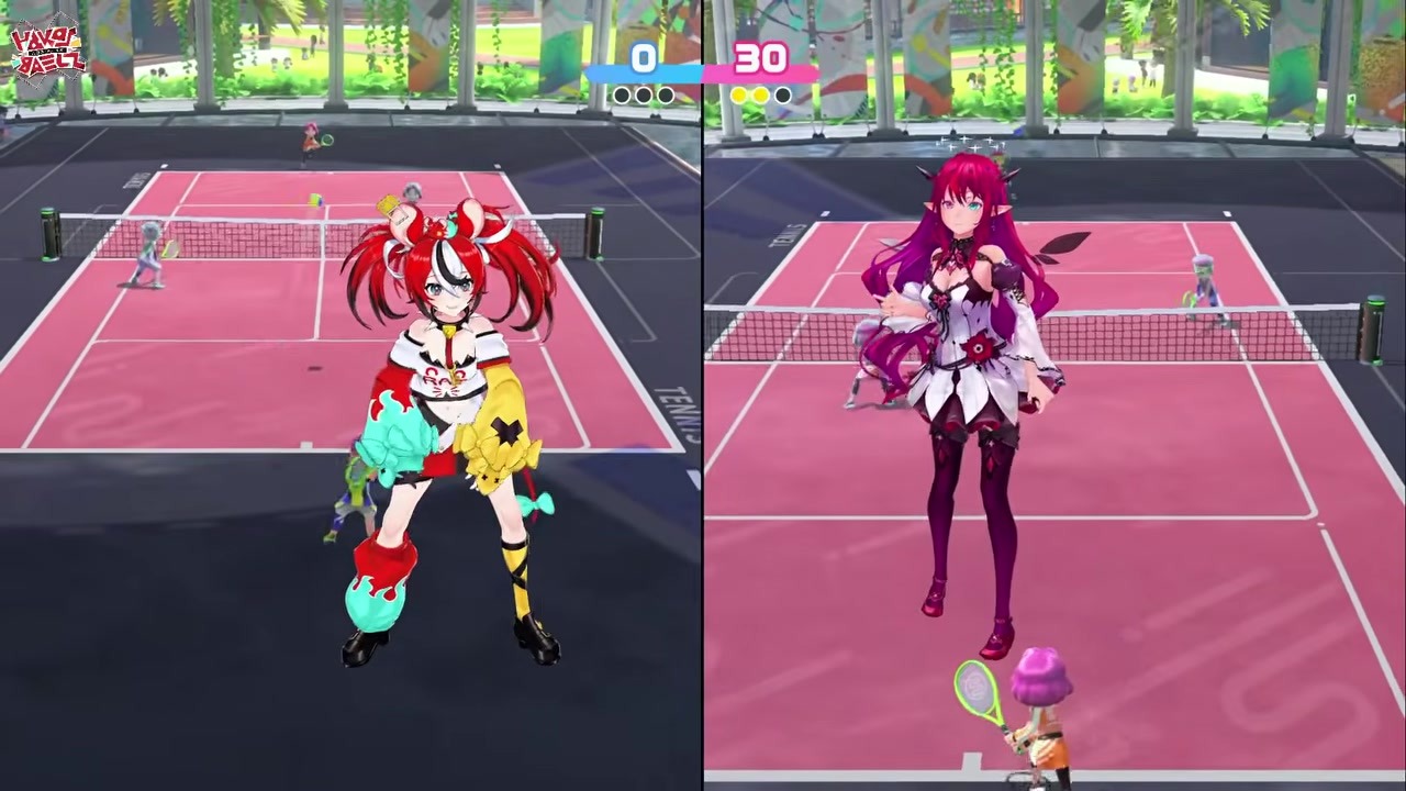 [Tennis] Baelz moonwalks to taunt IRyS during comeback