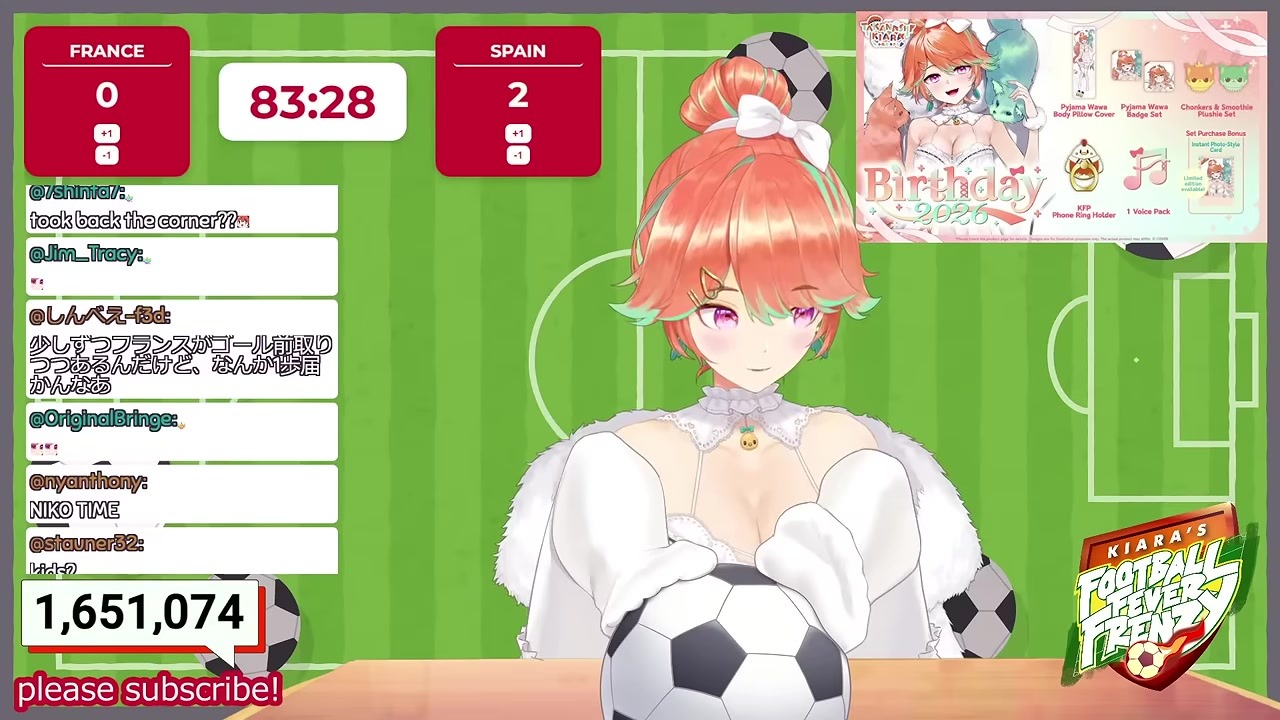 [Football Watchalong] Kiara Says 'I Want Both the Kits and the Kids'