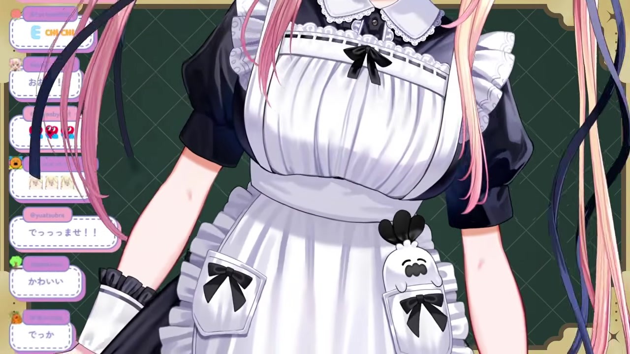【新衣装】メイド服で胸がいつもより大きく揺れる桃鈴ねね