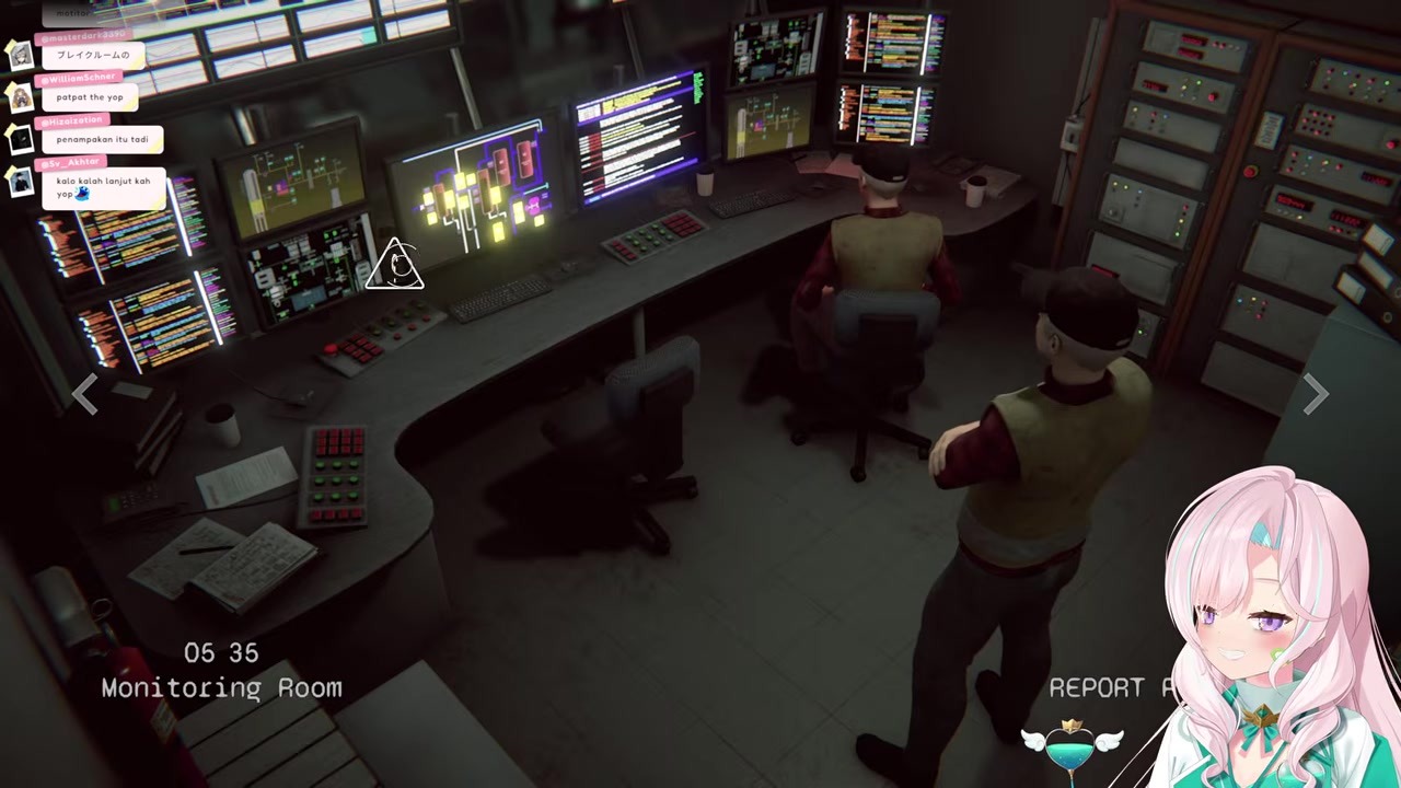 [Surveillance] Iofi Freezes Repeating 'Huh?' After Spotting a Creepy Intruder
