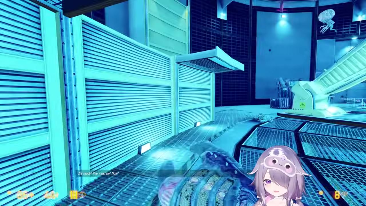 [Black Mesa] Bijou screams as Pizza-chan is swallowed by a dimensional rift