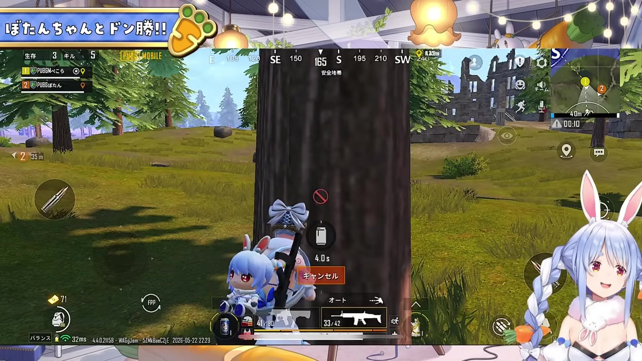 【PUBG】「一般少女」と表示されたドン勝スキンに大爆笑