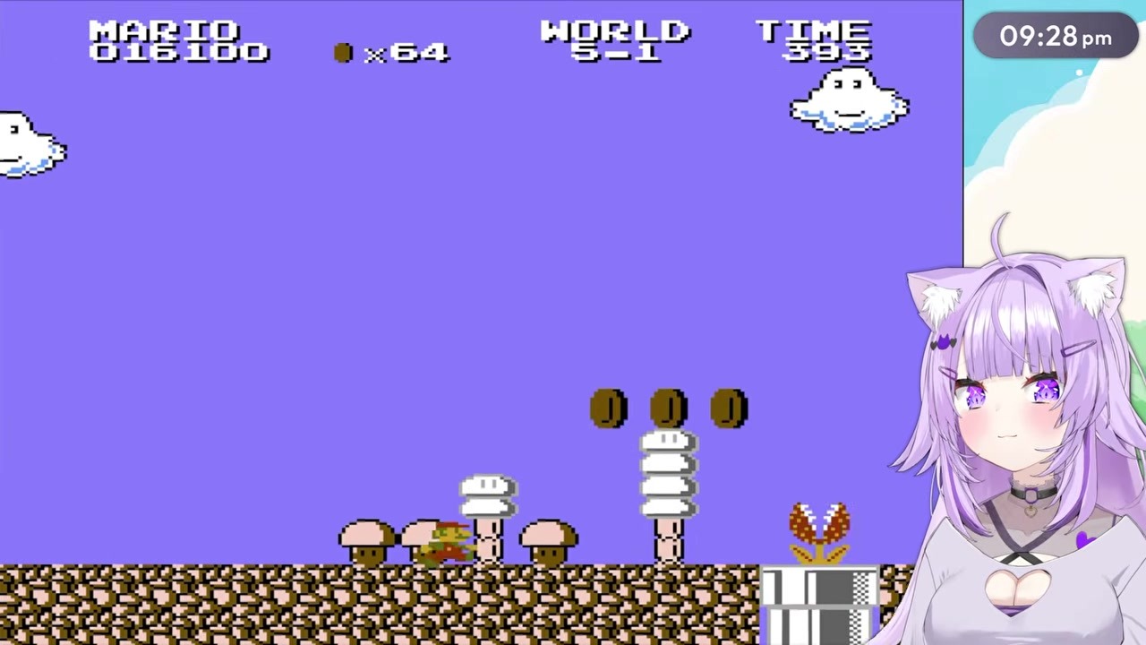 [Mario 2] Okayu accidentally enters warp zone and begs to go back