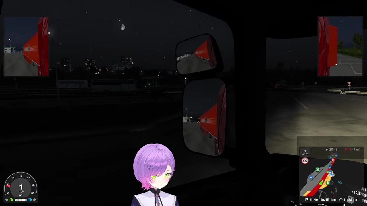 [Morning Stream] Rookie Driver Tokoyami Towa Naps Until Morning on Her First Break and Ends Up Hours Late