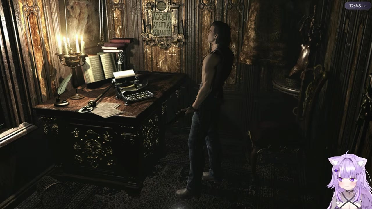 [Biohazard 0] Nekomata Okayu clutching her side, stomach churning at permanently critical HP