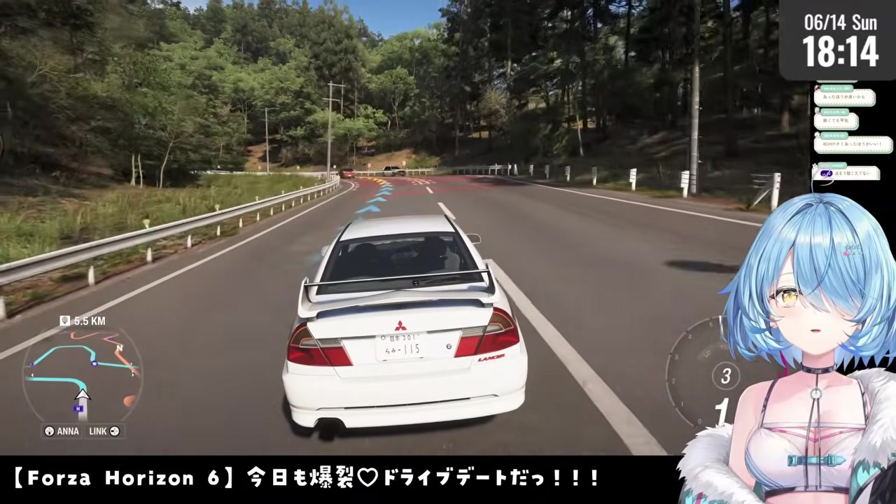 【FH6】初手大事故で「だしゃ」連発、山道破壊する雪花ラミィ