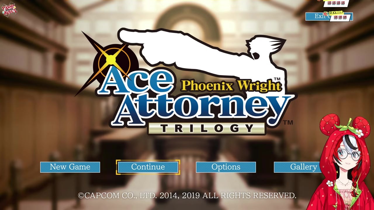 [Phoenix Wright: Trials and Tribulations] Baelz Starts the Maid Episode With a Stuffy Voice and Nonsense Words