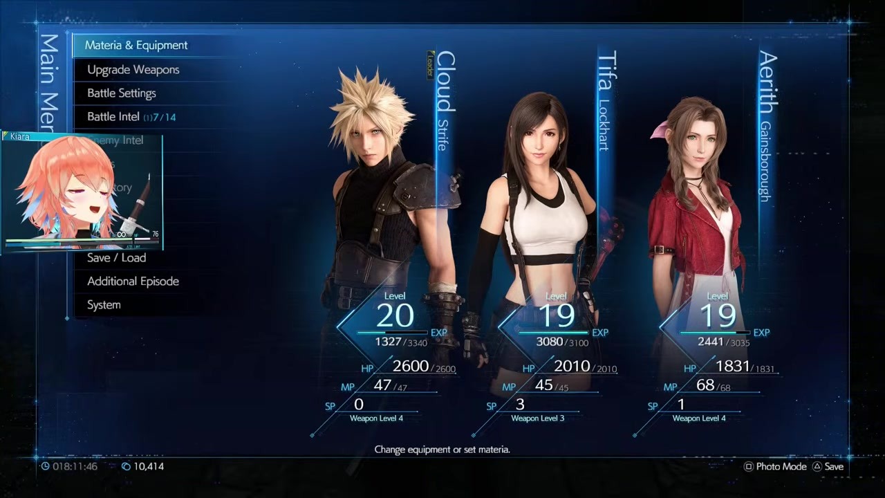 [FF7R] Kiara Picks Aerith and Declares "Wasted on a Dying Girl"