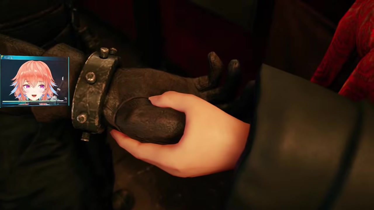 [FF7R] Kiara Gets Excited Over Cloud's 3000G Hand Massage