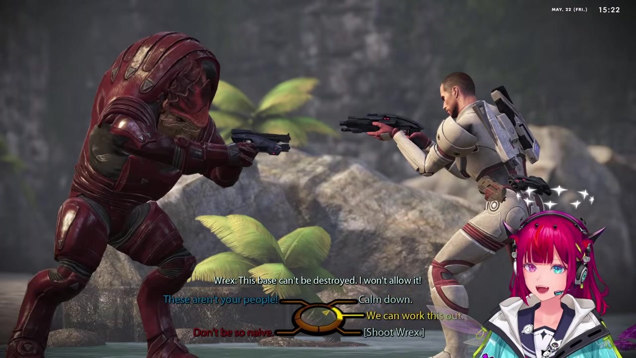 [Mass Effect] IRyS shoots Wrex after saying "I didn't shoot him"