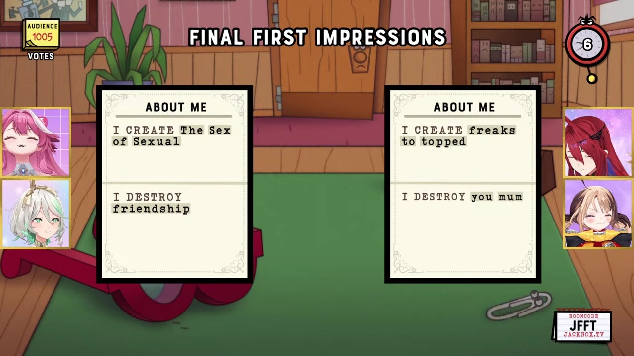 [Jackbox] Liz's "Destroying Mom" Job Interview