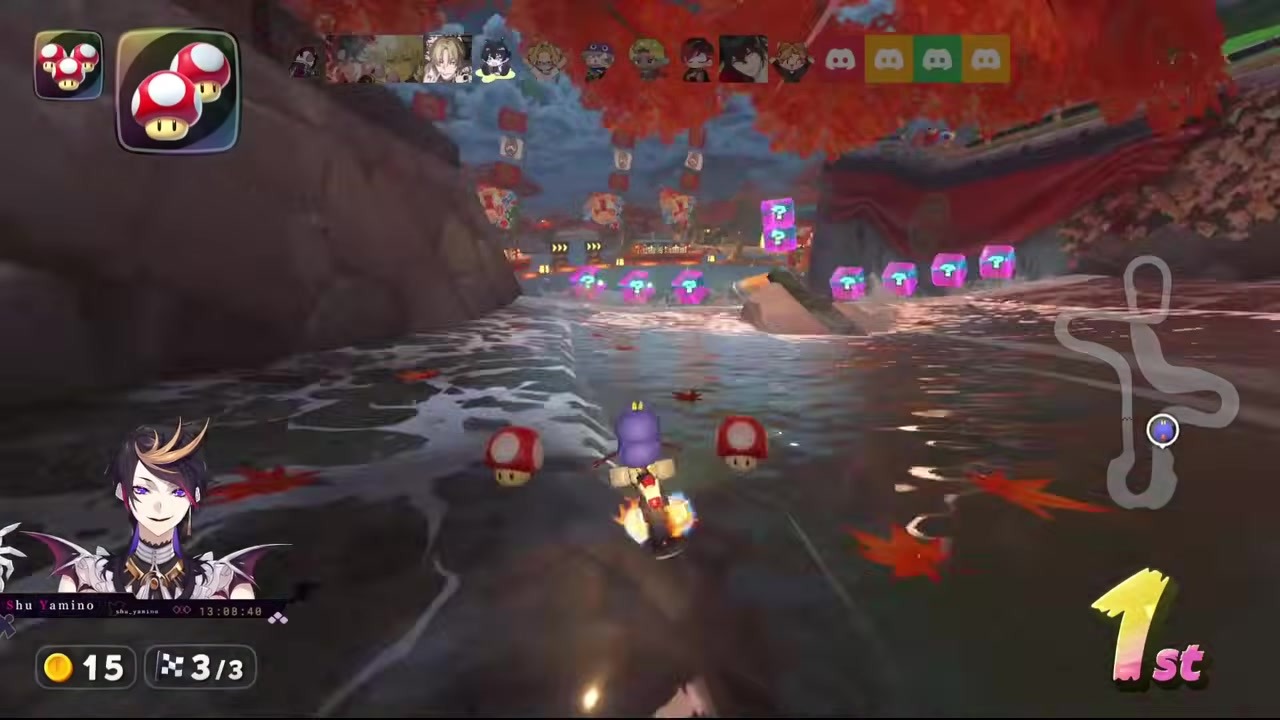 [Mario Kart] Shu Blasts a "LET HIM WIN" Video at the Hosts