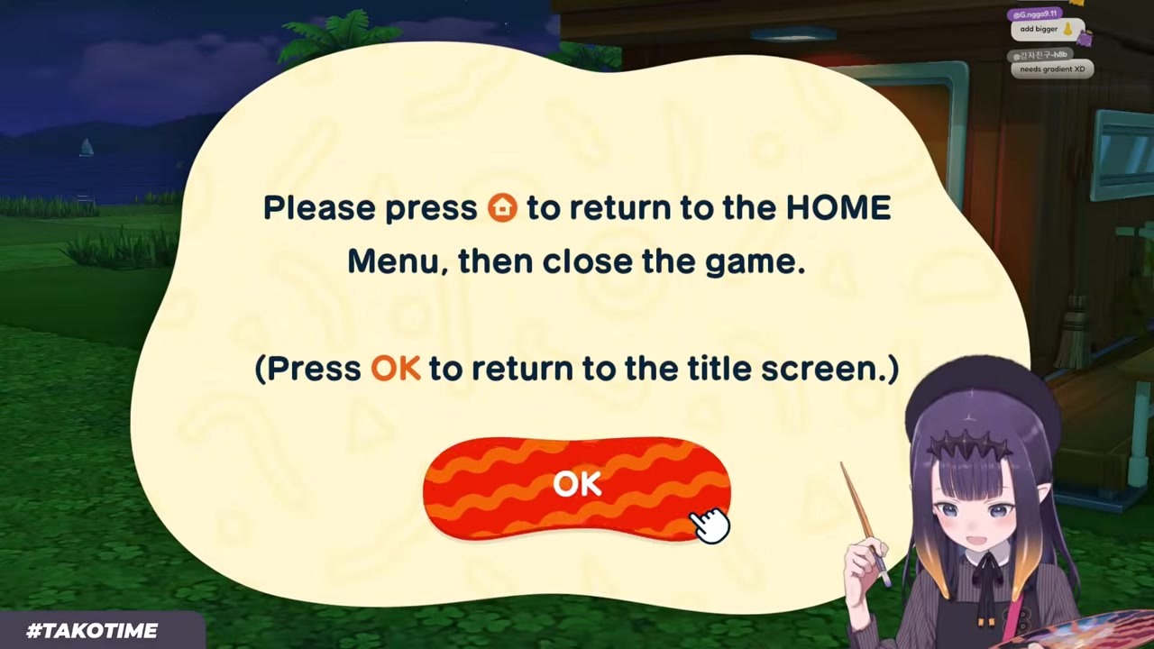 [Tomodachi Life] Ina Complains Drawing Miis with Joycons Is "Difficult"