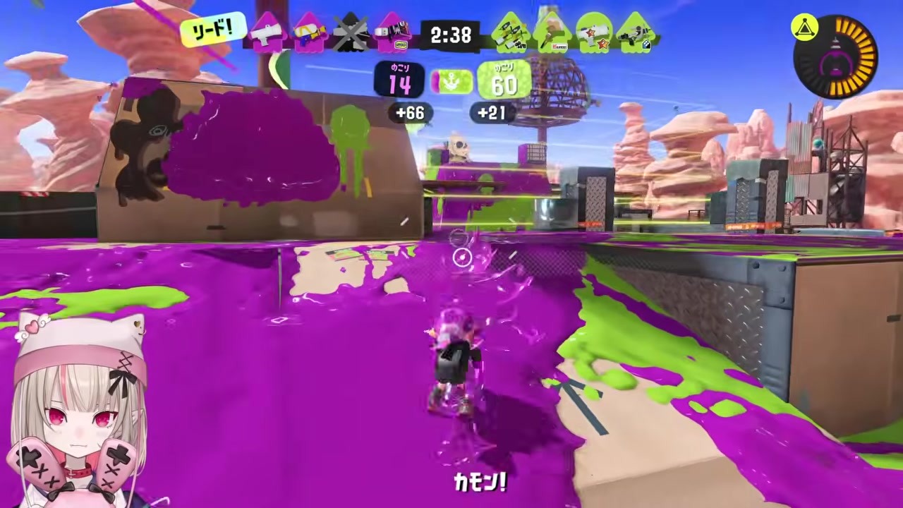 【スプラ3】じじいばばあ呼ばわりでゆらを倒す魔界ノりりむ