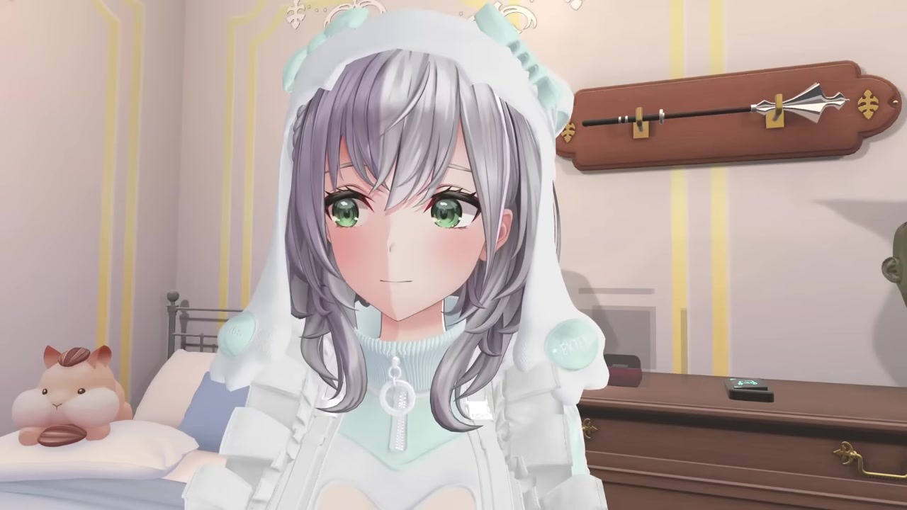 【VRC朝活】初見に「サンマ」説明しつつゴスロリ黒パンクに着替える白銀ノエル