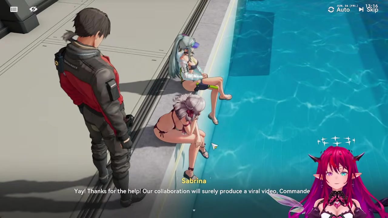 [Girls' Frontline 2] IRyS gets flustered by Sabrina's indirect fork kiss