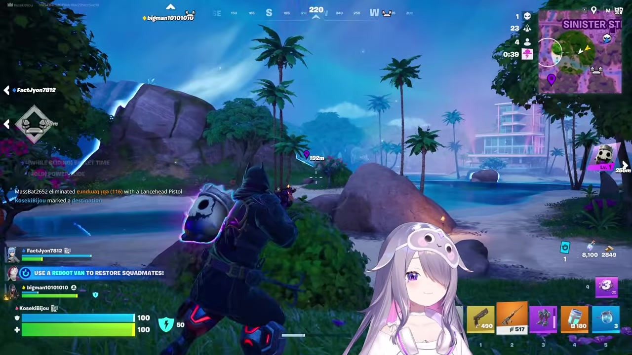 [Fortnite] Biboo Takes Down Kizuna Ai for a Clutch Victory Royale