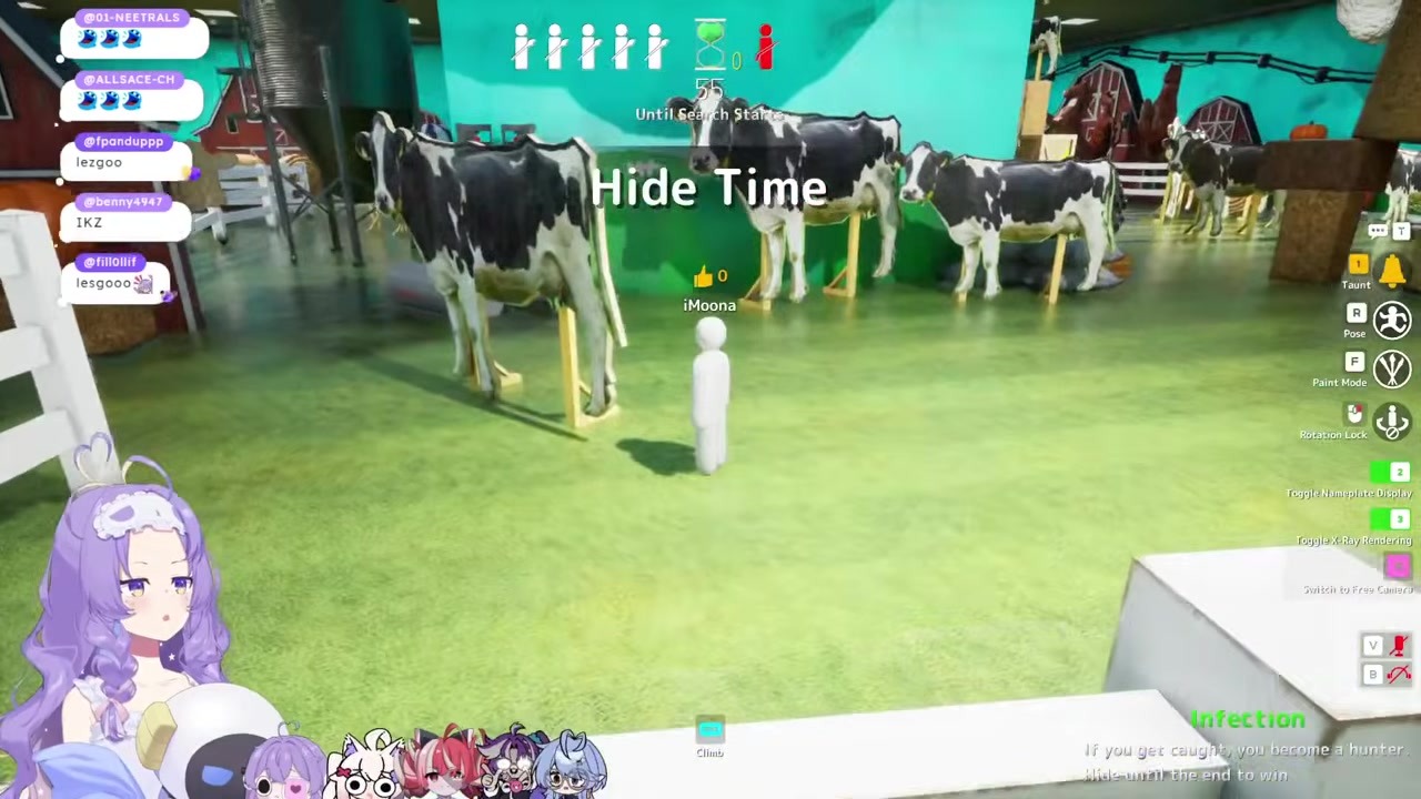 【カメレオン】まさかのハンター役で開幕絶叫するムーナ