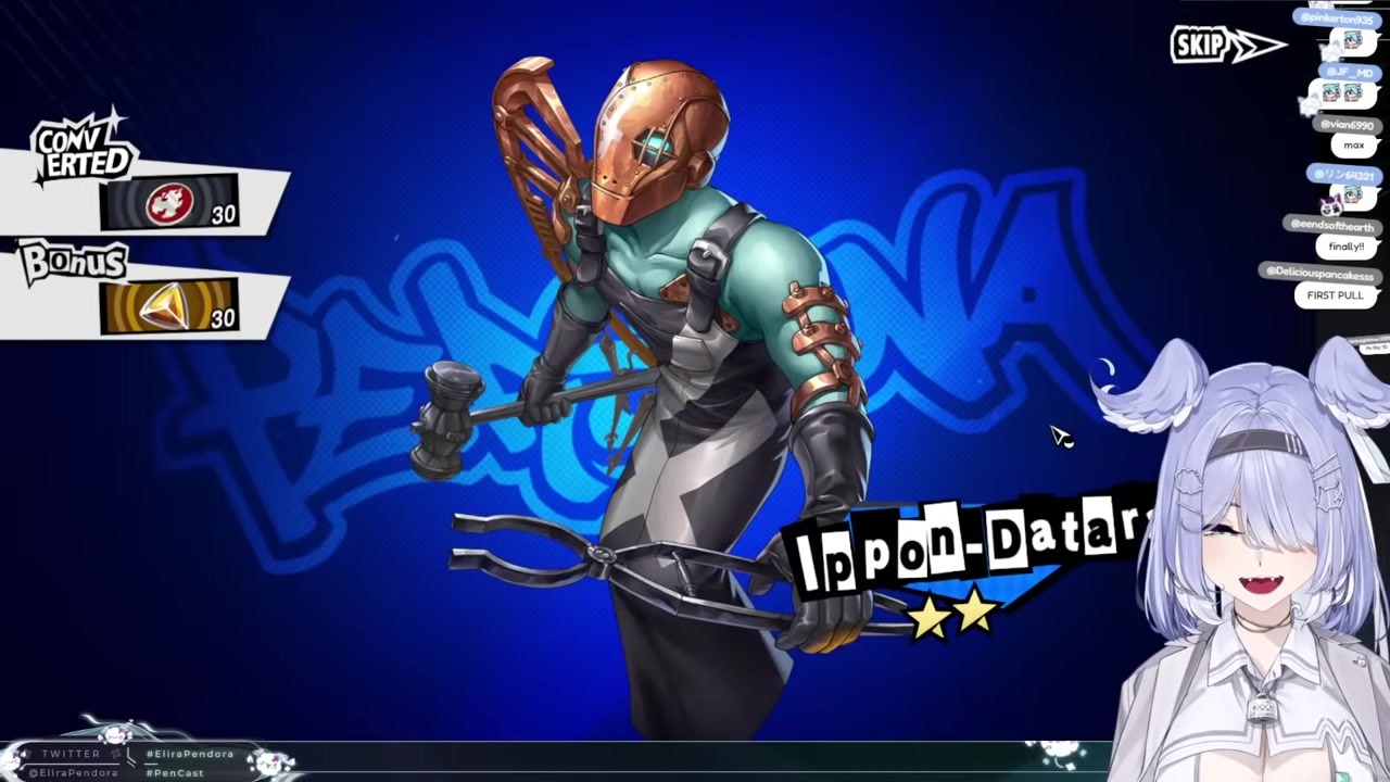 [P5X] Elira Pendora Goes Wild Over Hatsune Miku's Appearance
