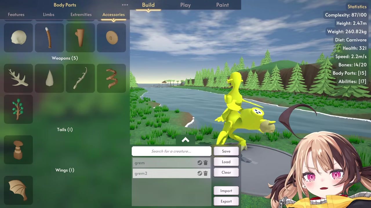 【CREATURE】可愛く作るはずが異形すぎて噛めなくなったグレム